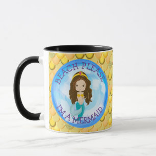 Mermaid mou Joyeuse Mug Jaune