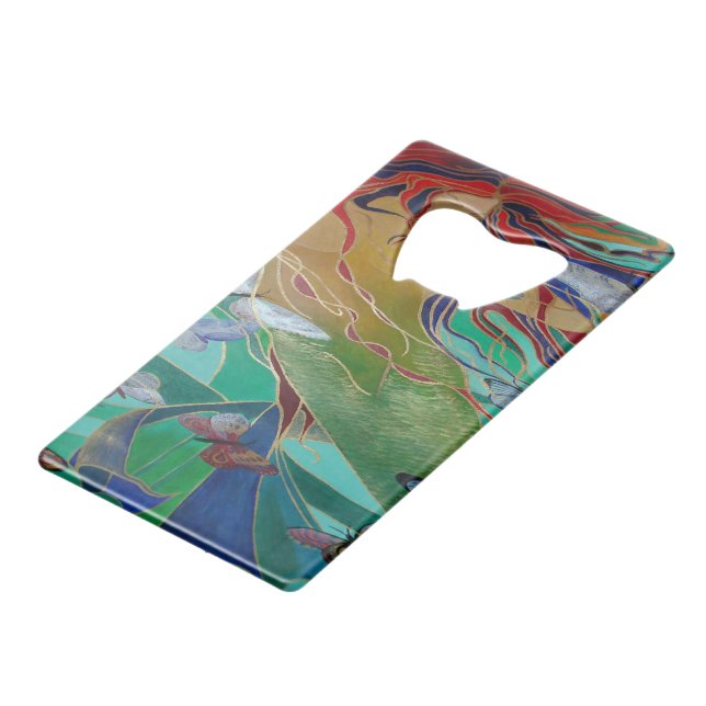 Mermaid Nage avec Papillons Imaginaire Art (Dos Angle)