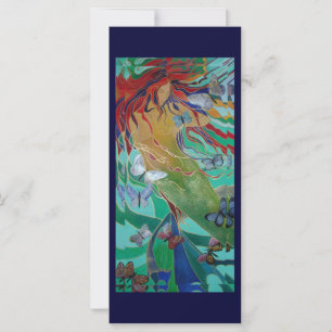 Mermaid Nage avec Papillons Imaginaire Art
