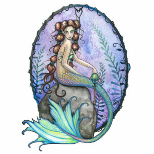 Mermaid Photo Sculpture Ornament par Molly Harriso