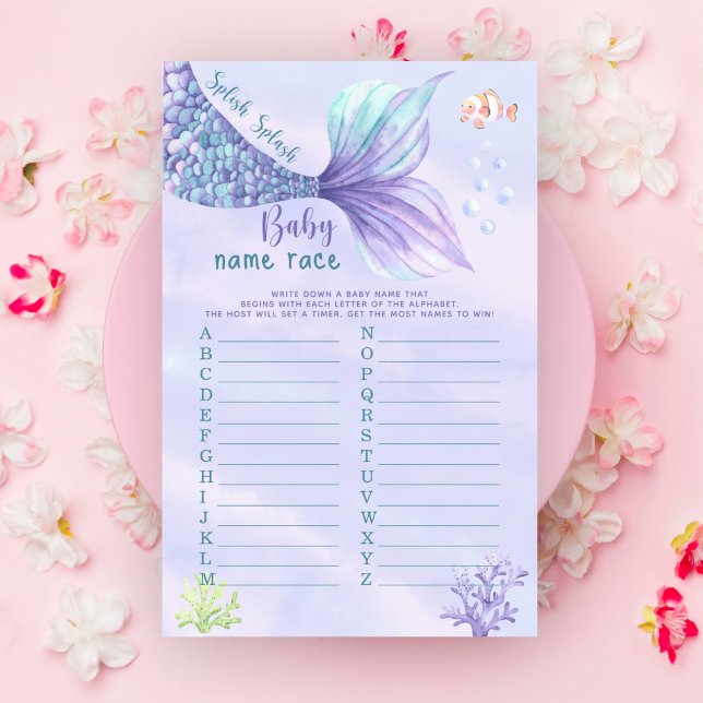 Mermaid Under the sea Baby name race game (Créateur téléchargé)