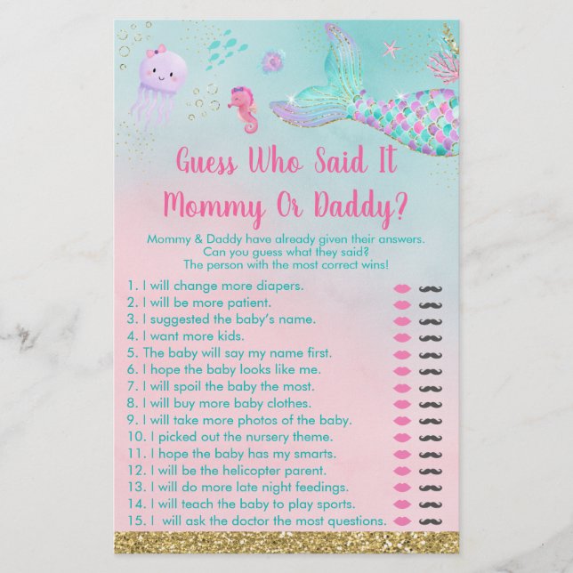 Mermaid Under The Sea Devinez Qui A Dit Que C'Étai (Devant)