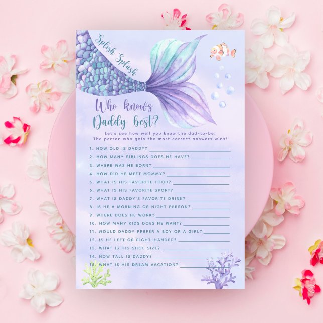 Mermaid Under the sea Qui connaît le mieux papa (Créateur téléchargé)