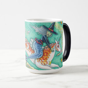 MERMAID WITCH, HALLOWEEN MERHORSE MORPHE MUG