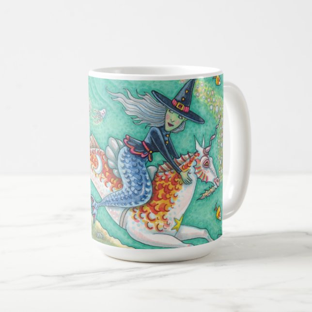 MERMAID WITCH, HALLOWEEN MERHORSE PONY CLASSIC MUG (Devant droit)