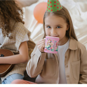 Mermaids Custom Photo Mug Anniversaire de enfant F