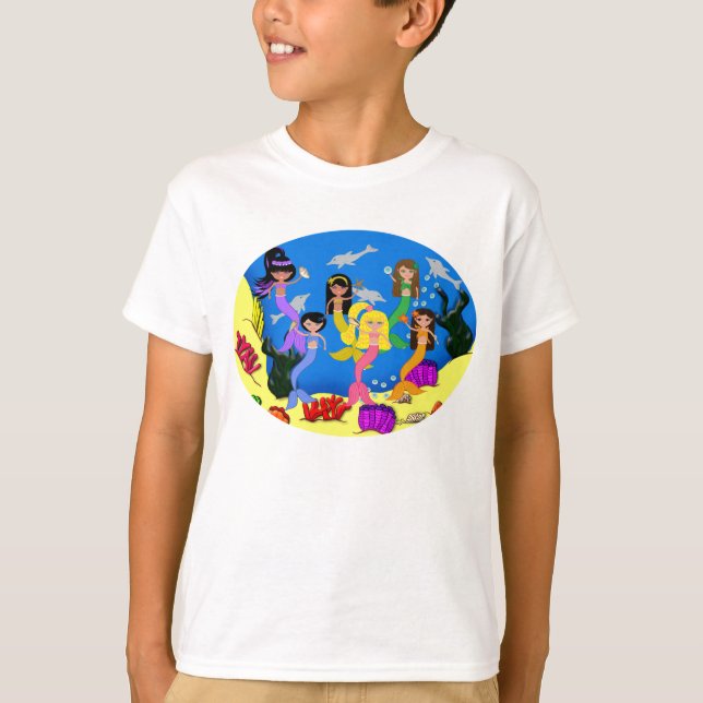 Merpeople from around the World T-Shirt (Devant)