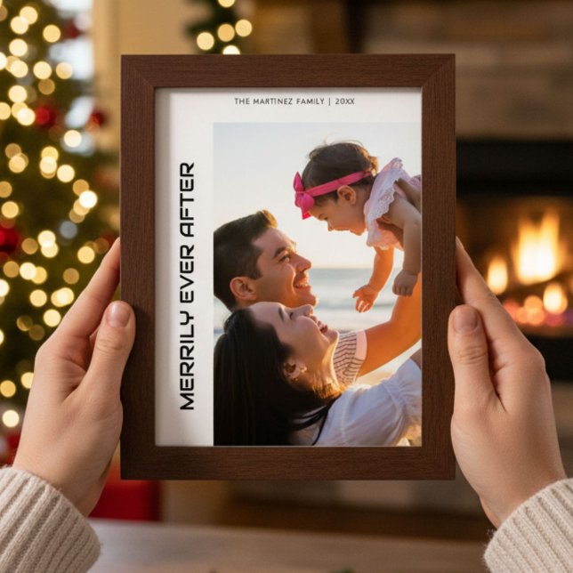 Merrily Jamais après Joyeuse carte de Noël de fami (Créateur téléchargé)