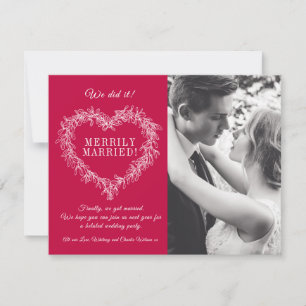 Merrily marié rouge mistletoe coeur Noël