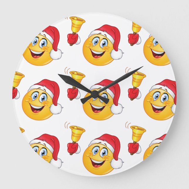 MERRRY CHRISTMAS AVEC PÈRE NOËL EMOJI HORLOGE (Recto)