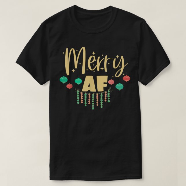 Merry AF Funny Ugly Christmas Sweat  (Design devant)