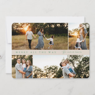 Merry All Way 4-photo Carte de Noël