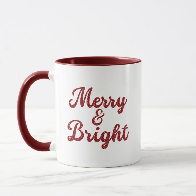 Merry and Bright Mug (Gauche)