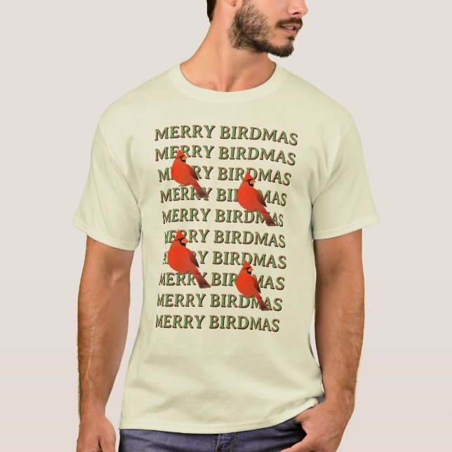 Merry BIRDMAS T-shirt  (Devant)