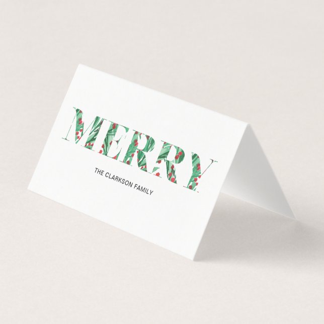 MERRY Carte pliée (Front)