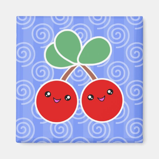 Merry Cherry Kawaii Magnet (Devant)