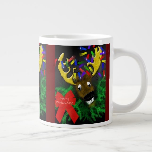 Merry Chrismoose Jumbo Coffee Mug (Droite)