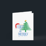 Merry Chrismukkah jolie carte de voeux pliée<br><div class="desc">Merry Chrismukkah Design</div>
