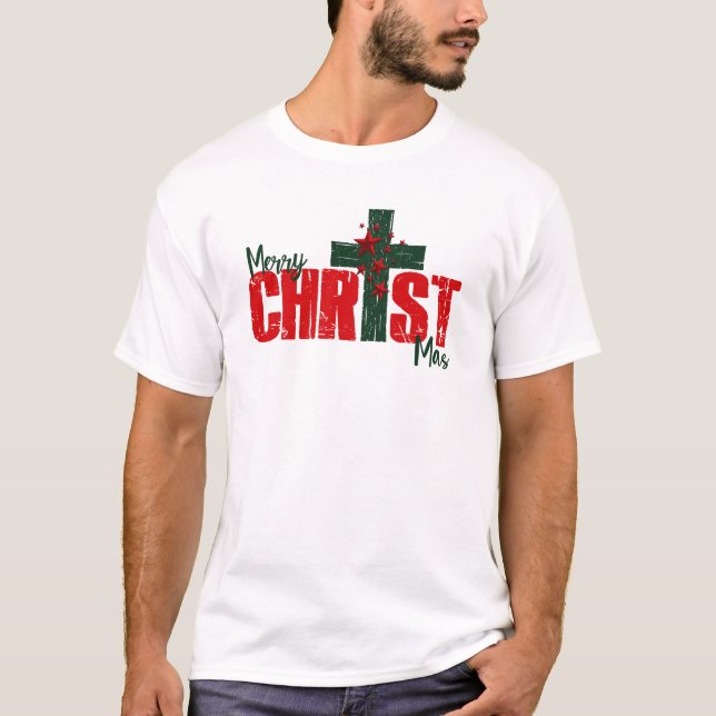Merry CHRIST MAS Christmas men's t-shirt (Devant)