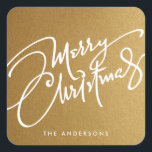 MERRY CHRISTMAS À MAIN | STICKER VACANCES<br><div class="desc">MERRY CHRISTMAS original personnalisé lettrage par ©Letterstock.</div>