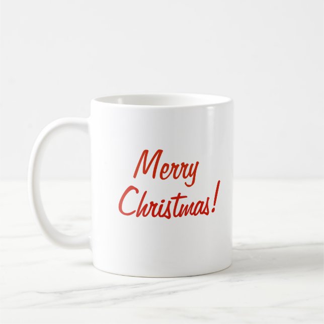 MERRY CHRISTMAS BASIC MUG (BLANC) (Gauche)