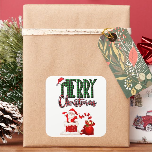 Merry Christmas by Santa - Stickers (vacances)