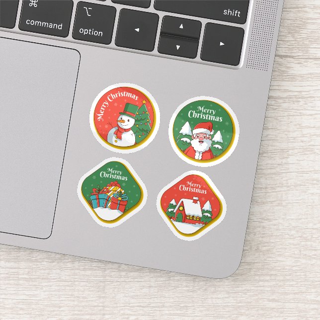 Merry christmas celebration sticker collection (Détail)