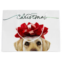 MERRY CHRISTMAS CHIENS CADEAU SAC CONTEMPORAIN ET 