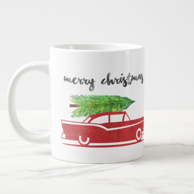 Merry Christmas Coffee Mug Retro (Gauche)