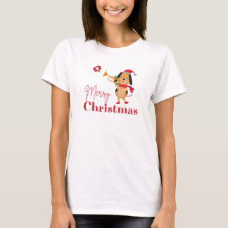 Merry Christmas drôle chien T-Shirt