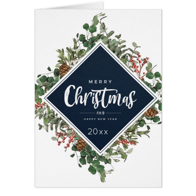 Merry Christmas/Happy New Year Contemporary Framed (Devant)