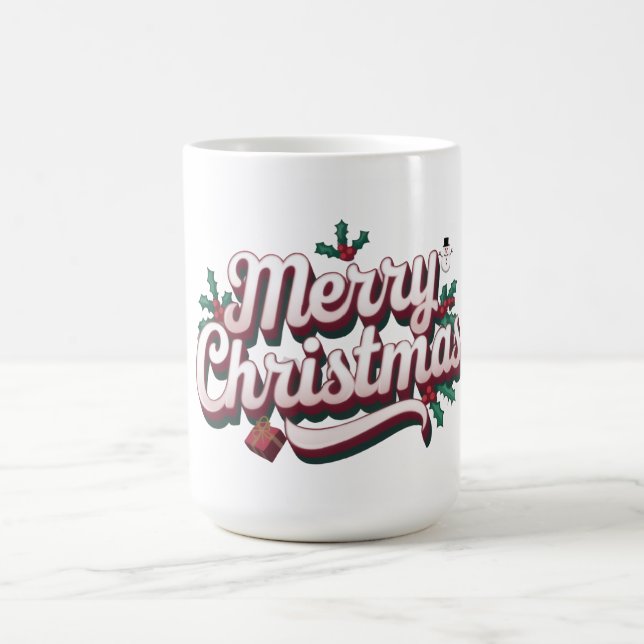 Merry Christmas Mug | Festive Holiday Coffee Cup (Centre)