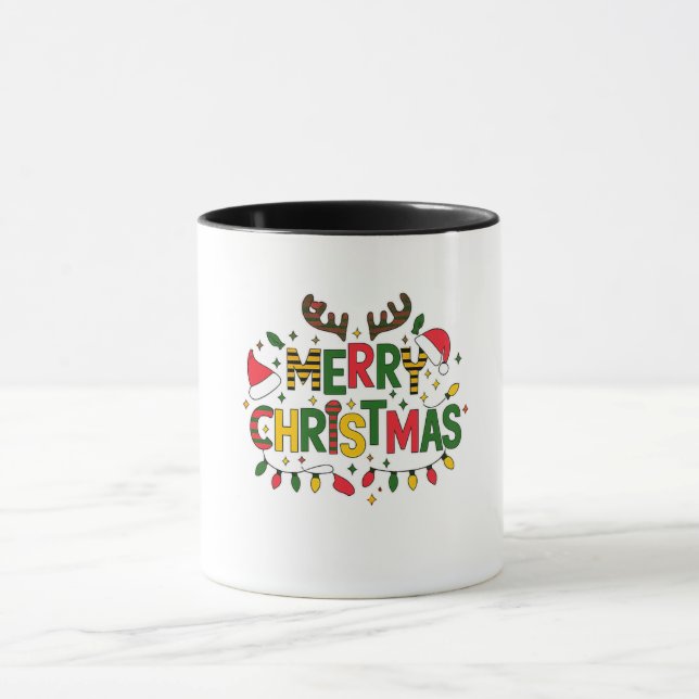 Merry Christmas Mug T-Shirt (Centre)