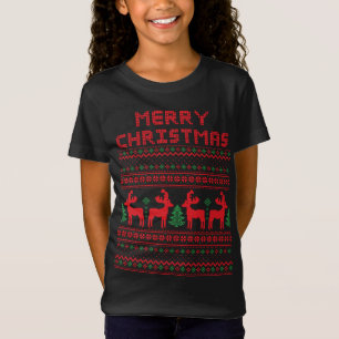MERRY CHRISTMAS PIXEL ART STYLE T-shirt