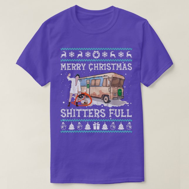 Merry Christmas Shitters Full Ugly Sweat (Design devant)