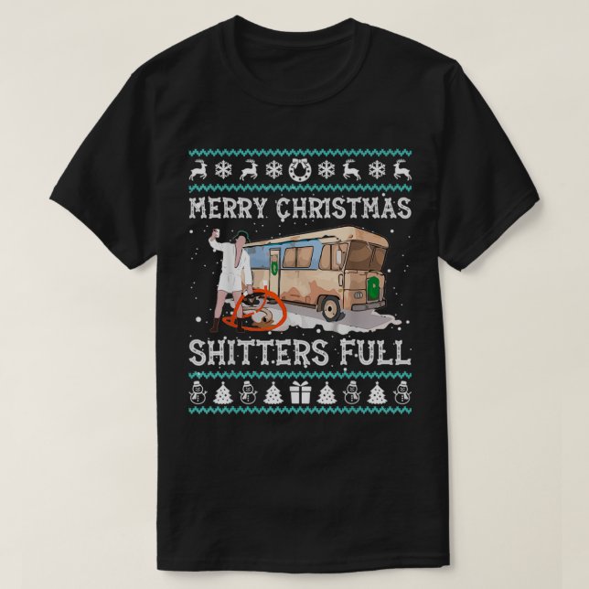 Merry Christmas Shitters Full Ugly Sweat 1 (Design devant)