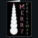 "MERRY CHRISTMAS" & Snowman d'une taille déraisonn<br><div class="desc">Ce design ridicule sur le thème de Noël présente le souhait chaleureux "MERRY CHRISTMAS" à côté d'un bonhomme de neige de taille déraisonnable.</div>