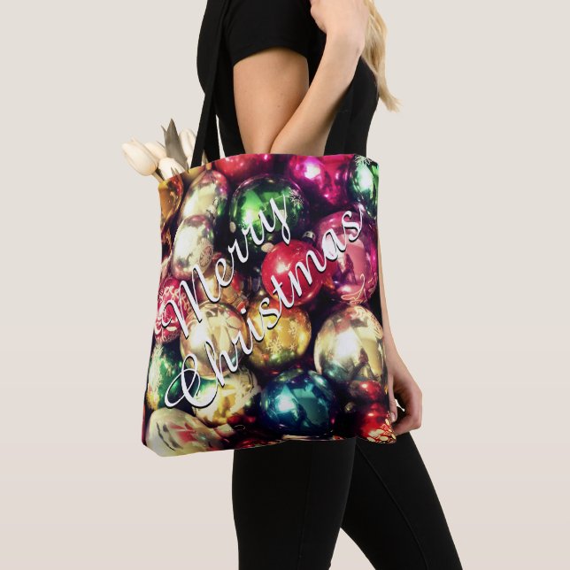 "Merry Christmas" Tote Bag (De près)