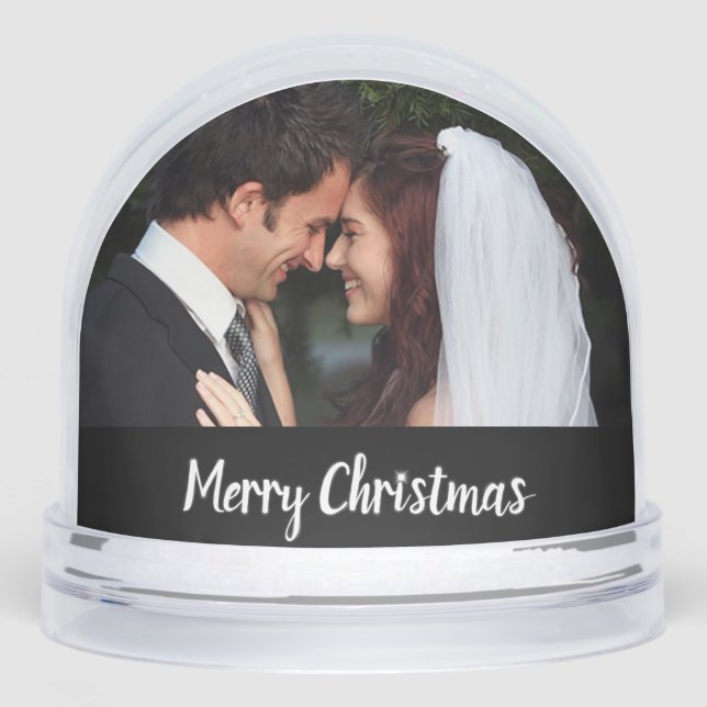 Merry Christmas Wedding Double Photo (black/white) (Avant)