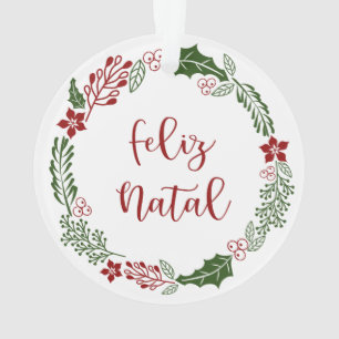 Merry Christmas Wreath, Feliz Natal
