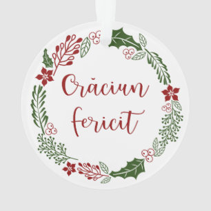 Merry Christmas Wreath roumain, Crăciun fericit