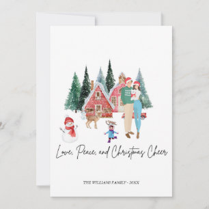 MERRY CHRITSMAS CARTE CUTE MODERNE FESTIVE