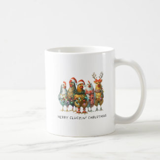 Merry Cluckin’ Christmas Chickens Mug