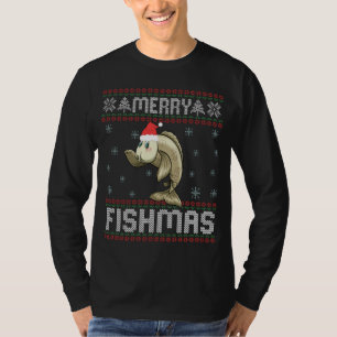Merry Fishmas drôle Vilain Noël Sweat Poisson