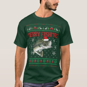 Merry Fishmas laid Sweat de Noël Funny Angler