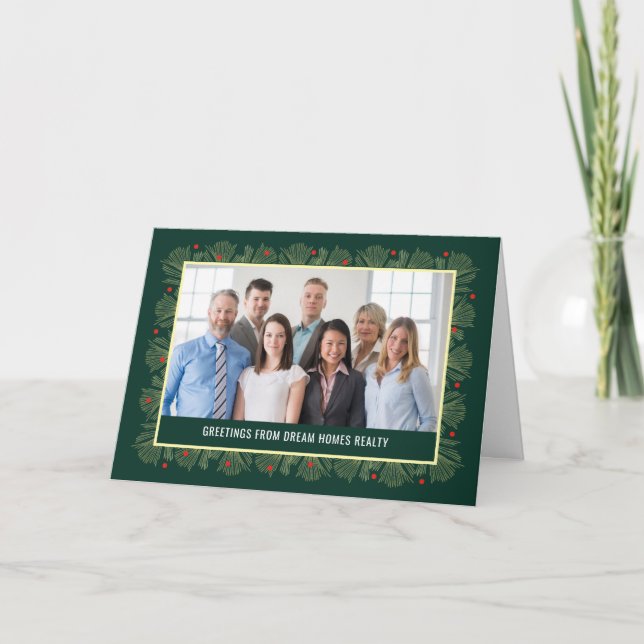 Merry Frame Business Holiday Carte photo (Devant)