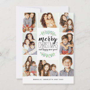 Merry Garland Holiday 8-Photo Collage Noël