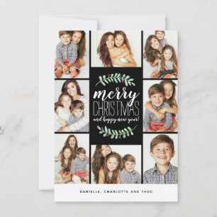 Merry Garland Holiday 8-Photo Collage Noël