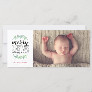 Merry Garland Photo de Noël de Noël