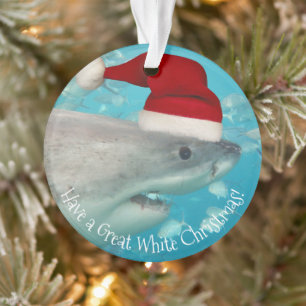 Merry Great White Noël Shark Santa Hat Funny